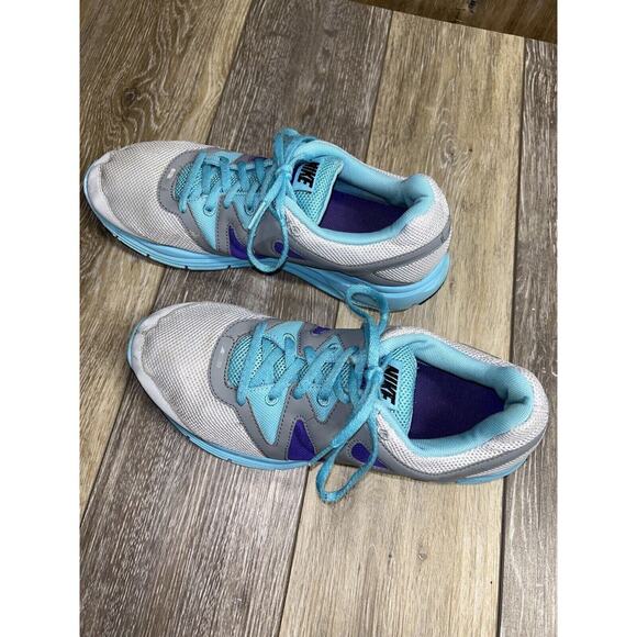 Nike Lunarfly+ 3 Pure Platinum Gray Blue Running Shoes Womens Size 11 487751-004 - Picture 7 of 14